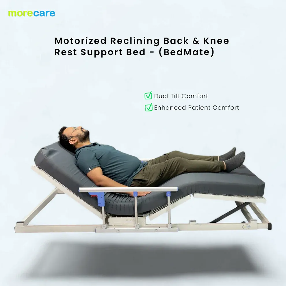 Morecare Bedmate - Motorized Reclining Back & Knee Rest Support Bed